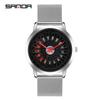 Fashion Sanda 1060 Car Wheel Hollow Out Design Carved Dial Waterproof Strap Optional Quartz Movement Men Leisure Sports Watches