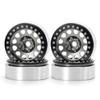2.2 Beadlock Wheel Hubs with Tire Inners, 12mm Hex Hubs for AXIAL SCX10 TRX4 90046 D90, #3 Black (4 Pieces)
