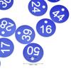 50Pcs Numbered Label 1-50 ABS Round Identification Tag for Beekeeping Livestock Breeding Farm Supplies