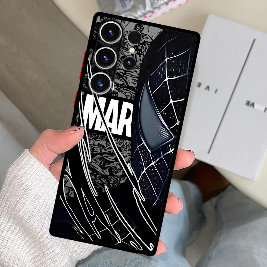 Чехол для телефона Funda для Samsung Galaxy S26 S25 Ultra Note 20 10+ S22 S23 FE S20 S24 Plus S21 Marvel Человек-паук Железный человек