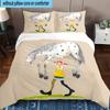 3PCS Pi-ppi And Horse Friendship 3pcs Bedding,Including 3PCS Duvet Cover And 2pcs Pillowcases Perfect for Christmas,Ideal for Bedroom, Dormitory