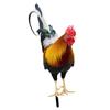 Садовые колышки Статуэтка животного Петух Садовый знак Декоративная скульптура Реалистичные фигуры Курица Садовые украшения для заднего двора Уличные