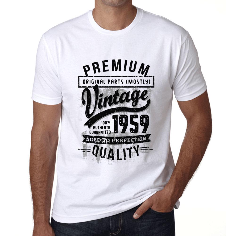 Ultrabasic Homme Graphique 1959 Aged To Perfection T-Shirt - Cadeau Danniversaire Pour 60 Ans
