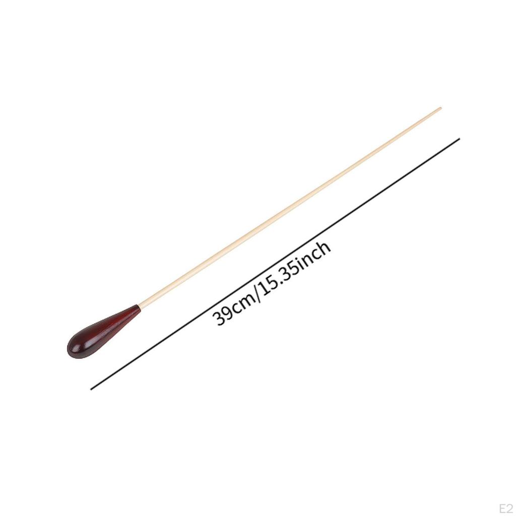 Orchestra Conducting Baton Music with Case Wood Handle Stick for