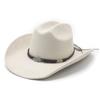 New ethnic style men's and women's western cowboy hats American suede jazz top hats