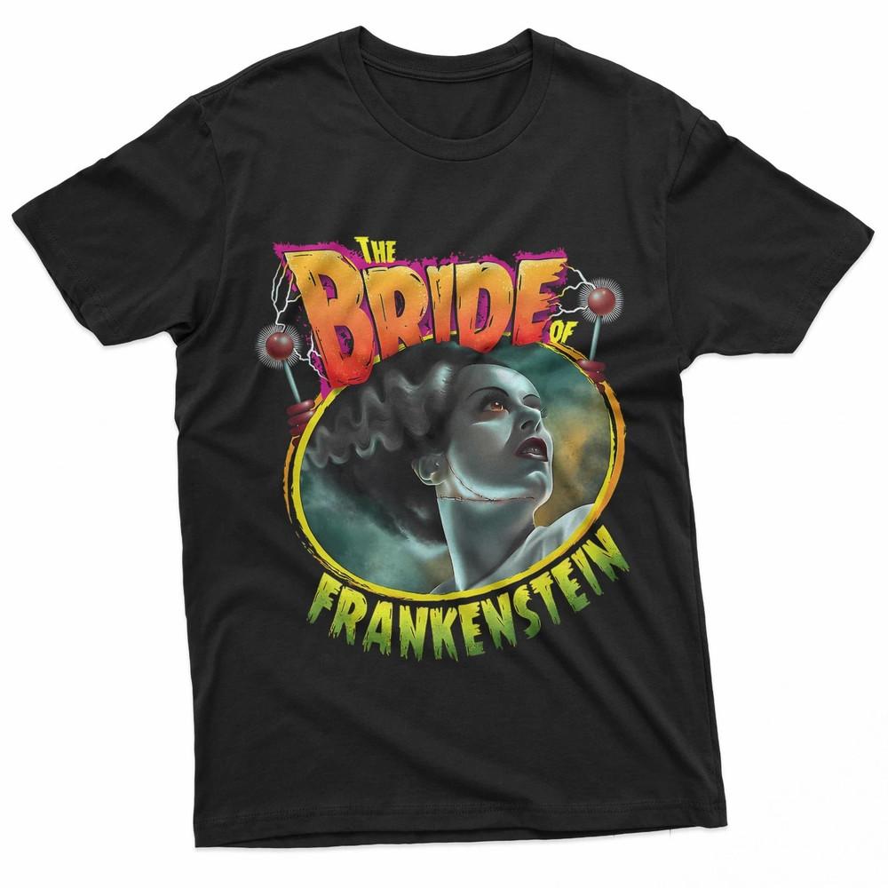 Bride Of Frankenstein Hallowee Classic Style T Shirt Full Size S-5XL Unisex T-Shirt