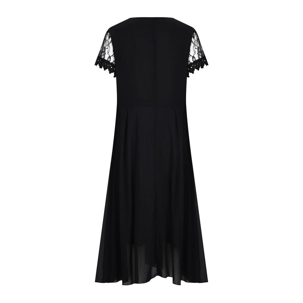 Женское платье шифоновое элегантное кружевное лоскутное платье с вырезом длинное платье вечернее платье подружки невесты