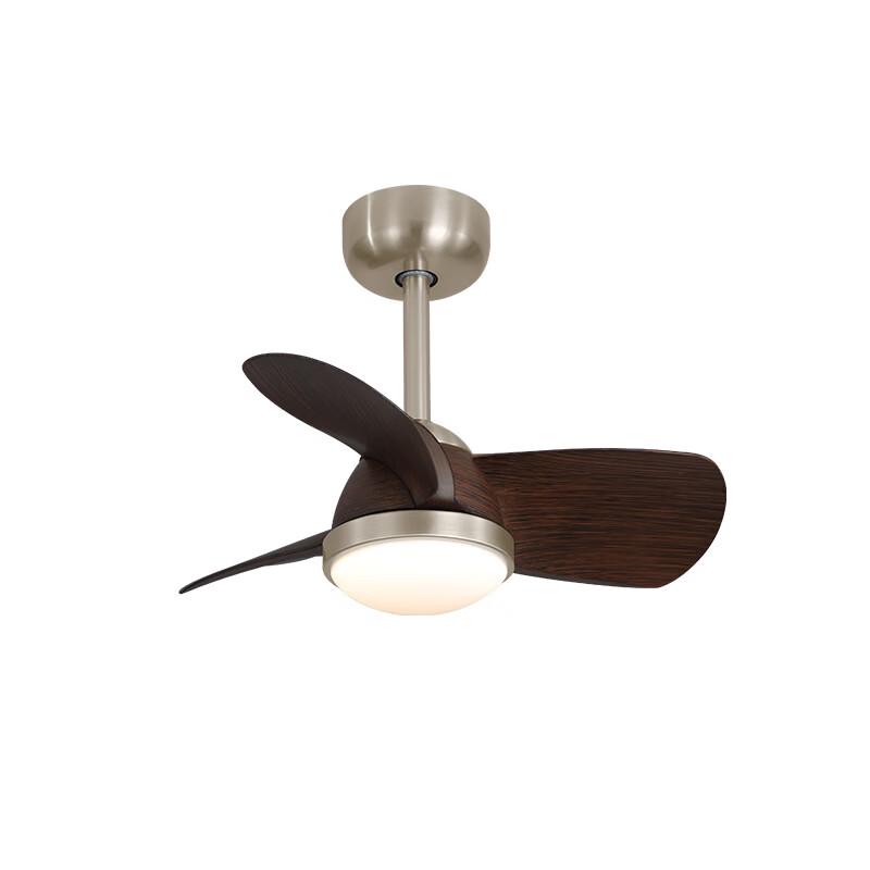 OEING Walnut Retro Silent Ceiling Fan Light