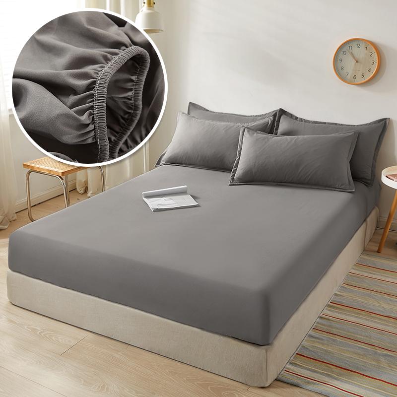 Простыня на резинке из хлопка с резинками, нескользящие, регулируемые чехлы для матрасов для односпальной, двуспальной, двуспальной кровати, покрывало 140/160/200 см
