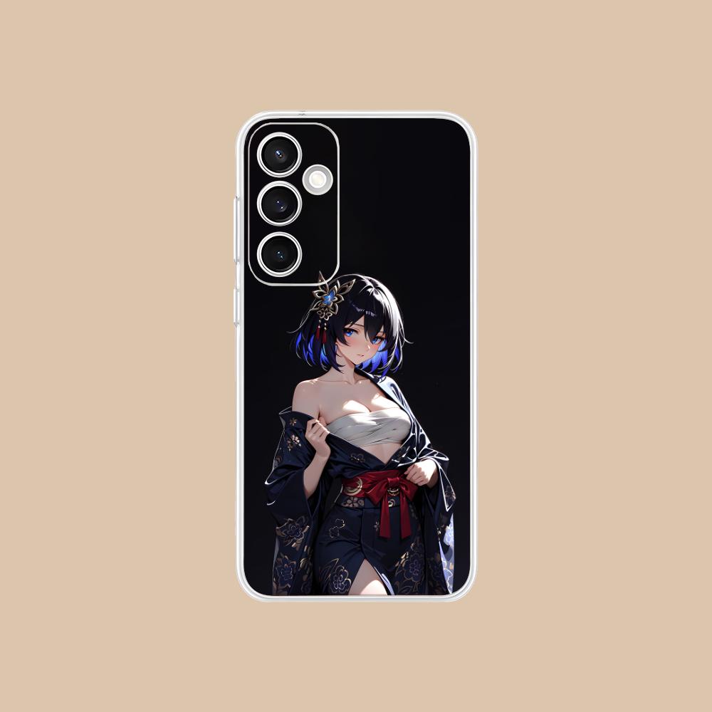 Прозрачный чехол HSR Seele для Samsung Galaxy S25 S24 S23 S22 S21Plus FE Ultra Цветная накладка