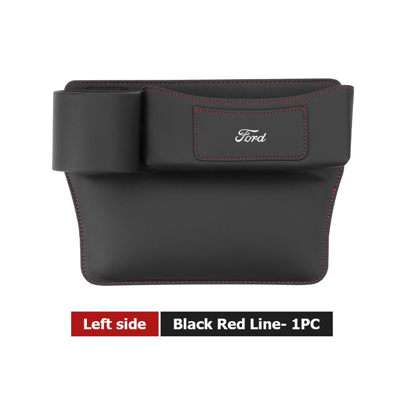Leather Car Seat Gap Water Cup Holder Box Storage Bag For Ford Escape Ecosport Fusion Explorer Expedition Taurus