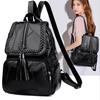 Women Leather Bag Multifunctional Leisure School Bag Travel Large Capacity Backpack