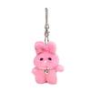 Colorful Star Rabbits Keychain Plush Bag Charm Handmade Keyring Craft Supplies for Backpacks and Keys Decoration