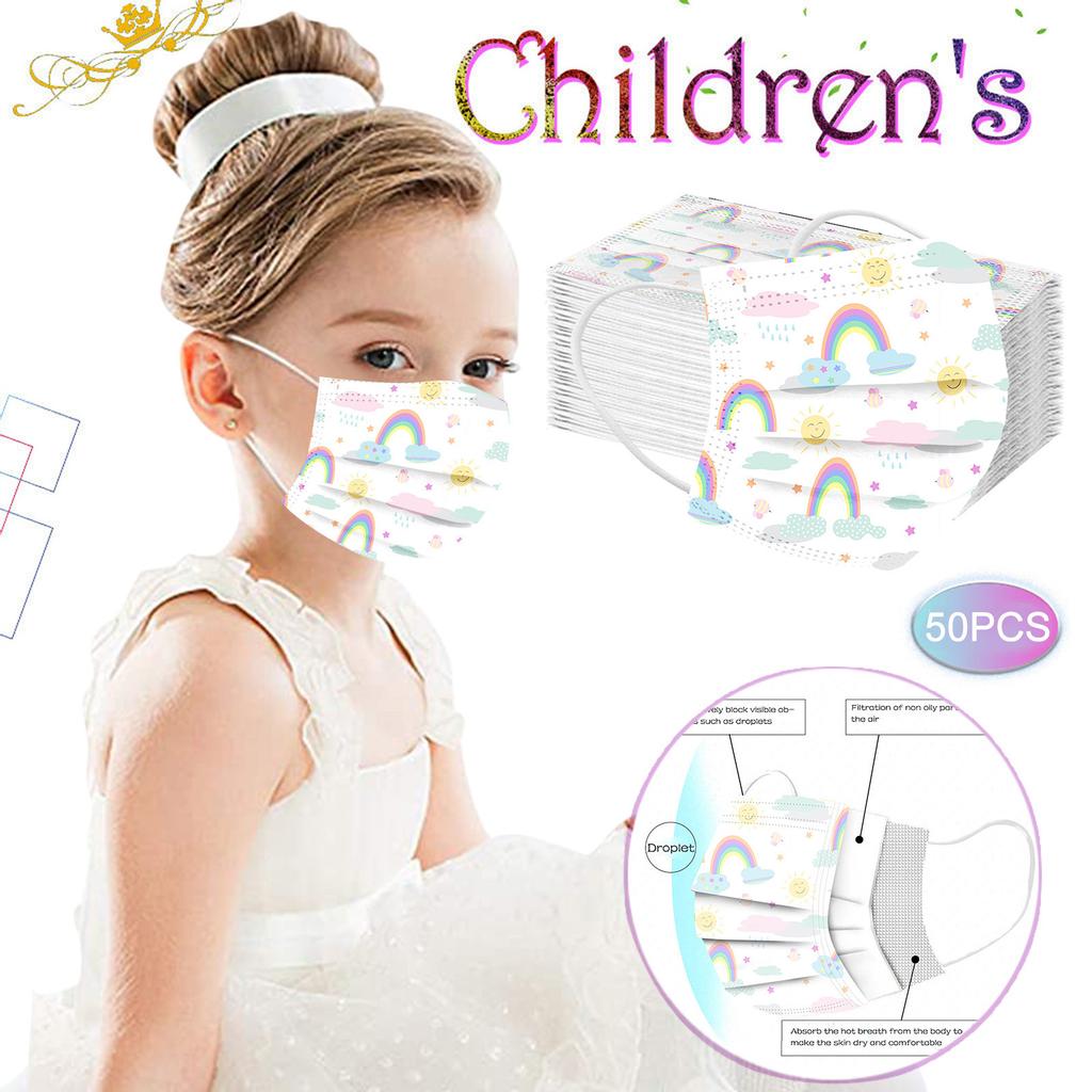 Детская детская маска Одноразовая маска для лица Промышленная 3-слойная ушная петля 50 шт. Маска