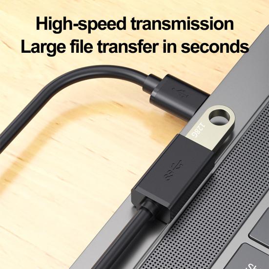 Долговечный удлинительный кабель USB 1 м/2 м, портативный медный сердечник, передача файлов