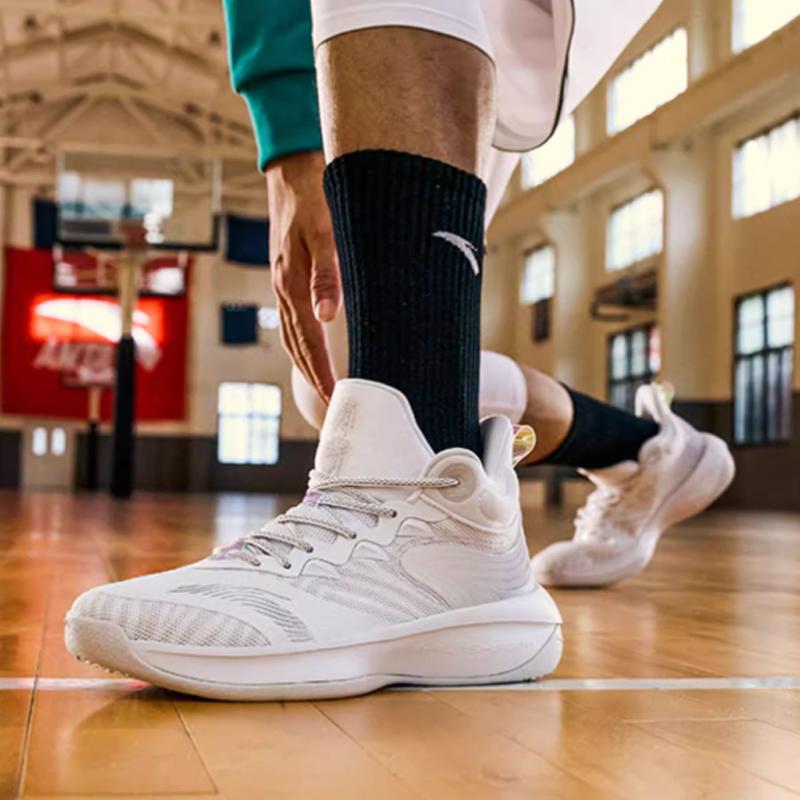 Anta Баскетбольные кроссовки Tiger Roar Comfortable Performance Mid-Top, мужские, серые, 112211601Q-7