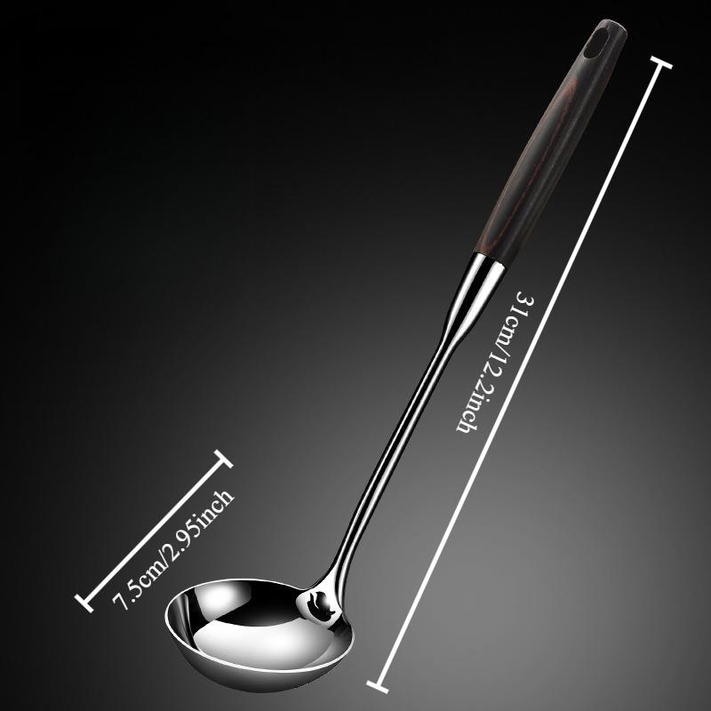 1PC Stainless Steel Strainers Spoon Colander Hot Pot Household Long Handle Large Tableware Set Kitchen Tools Household Goods6