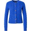 Polo Round Neck Single-Breasted Flared Cable Knit Sweater Women Sweater Vintage-Royal-Blue WMPOSWENDW20323-520