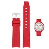 Ремешок для часов 20 мм для и резиновый ремешок для часов с силиконовым водонепроницаемым и включает инструмент для регулировки и пружину Omega, Swatch, MoonSwatch, Omega,