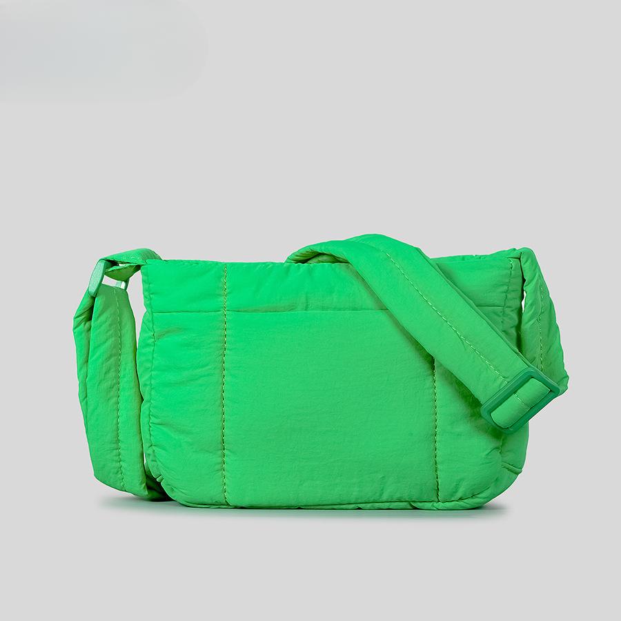 Маленькая квадратная женская сумка цвета макарон из хлопка с застежкой-липучкой через плечо Простая сумка Linger