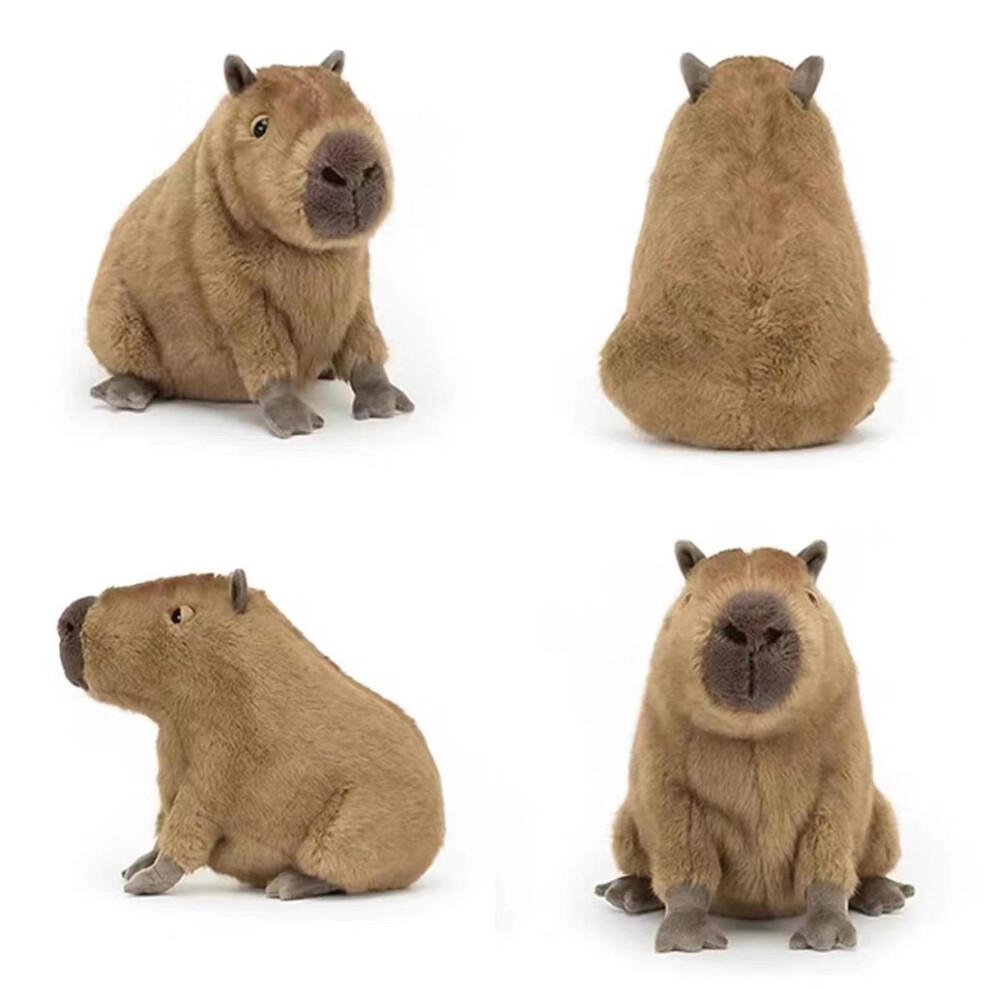 Niedliche Cartoon Capybara Plüschtier Puppe Kissen für Kinder Geschenk und Zimmerdeko
