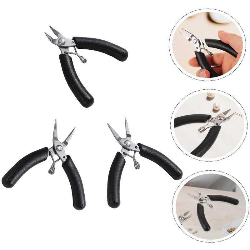 1-3pcs Stainlesss Steel Pliers Jewelry Making Pliers Tools Wire Cutter for Jewelry Repair Wire Wrapping, Crafts, Jewelry Making Supplies