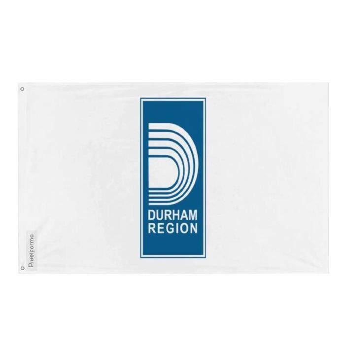 Drapeau - Municipalité Régionale De Durham - 90 X 150 Cm - Polyester - Impression Recto/verso - Œillets En Fer