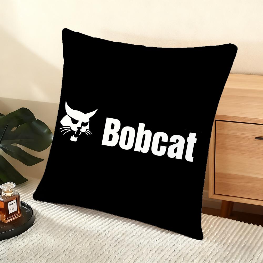 B-Bobcat Cushion Cover Soft Short Plush Pillow Cover Smooth Cozy Texture Aesthetic Cushion Case Home Decor