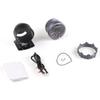 Dynoracing 60MM Voltage Gauge Black Face Voltmeter with Amber & White Lighting 8-18V Car Meter