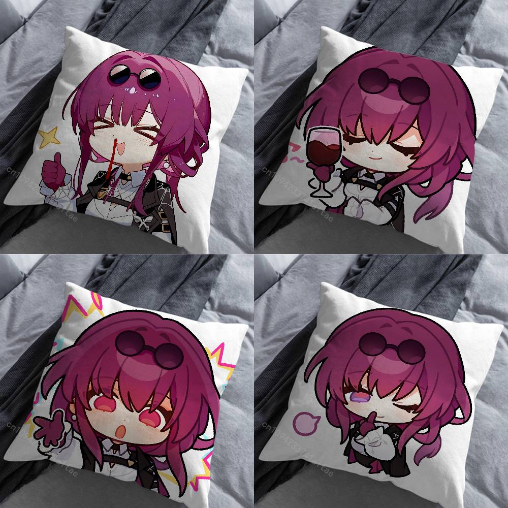 HHonkai Star Rail KKafka Various Sizes Square Pillow Case For Car Home Bedchamber Decor Birthday Gift