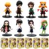 Новое аниме 13 см, фигурка убийцы демонов Nezuko Tanjirou Zenitsu Inosuke Kyoujurou Giyuu Kawaii Qposket, модель из ПВХ, игрушки, подарок для детей