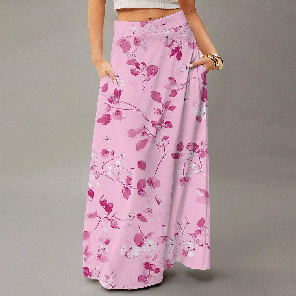 Women's Flowing Maxi Dress Regular Casual Summer Floral Print Bohemian  Skirt