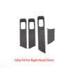 Carbon Fiber Window Control Panel Glass Lift Switch Cover Decoration Trim For Mercedes Benz C Class W206   Car Accessory