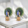 Handicraft Wooden 3 Inches Peacock Showpiece Set of 2 for Home & Office Decor