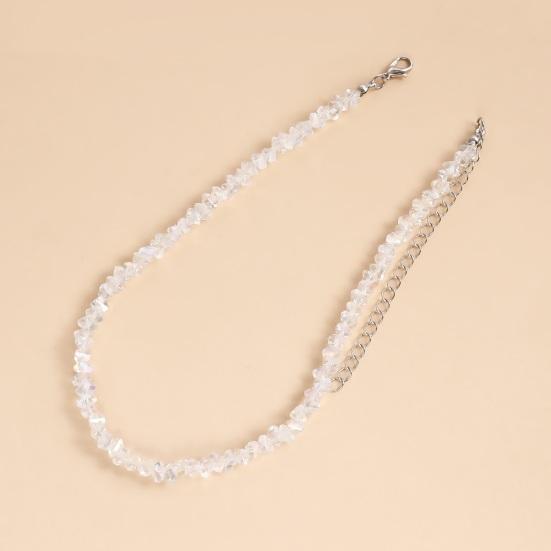 Yousheng женское ожерелье нерегулярный искусственный кристалл однотонный регулируемый с удлиненной цепочкой зажим-карабин клубный чокер для вечеринки дамское шейное украшение