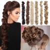 Messy Bun Scrunchie Hair Wrap Fluffy Pony Tail Curly Touseld  nScrunchy Updo Donut Chignons for Women