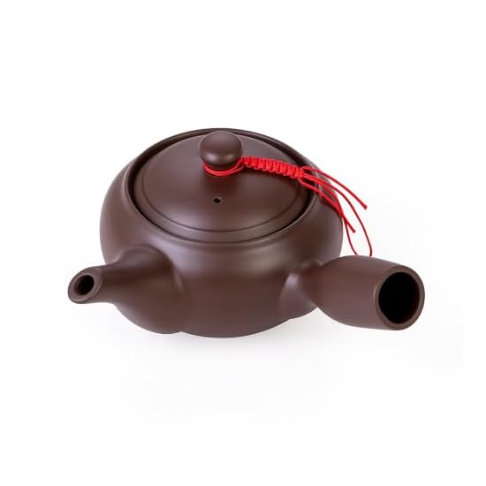 buuyyaa Teapot, Ceramic, Purple Clay, Drip-Resistant, Precision Pouring Teapot with Stainless Steel