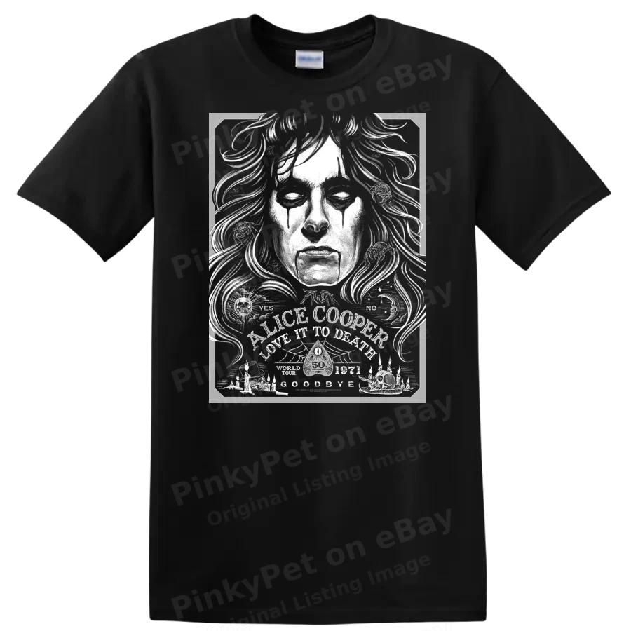 Vintage Horror Graphic T Shirt Skull Witch Elements Creepy Tee