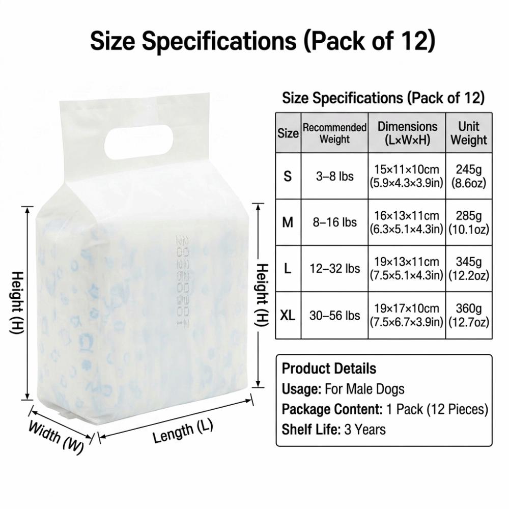 Absorbent Layer Dog Diaper Leak Proof Pet Underpad Super Absorbent Dog Pads  Puppy House Training