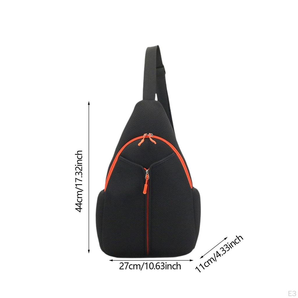 Сумка-слинг для тенниса, дышащая, регулируемая, легкая, рюкзак кроссбоди для бадминтонных ракеток