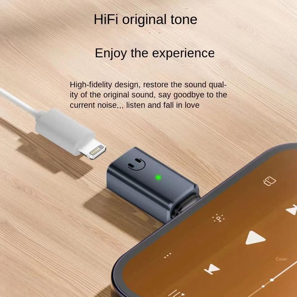 USB C To Lighitng Audio Headphone Adapter Type-C To iPhone 15 Adapter USB C Male To 8 Pin Female Audio Adapter