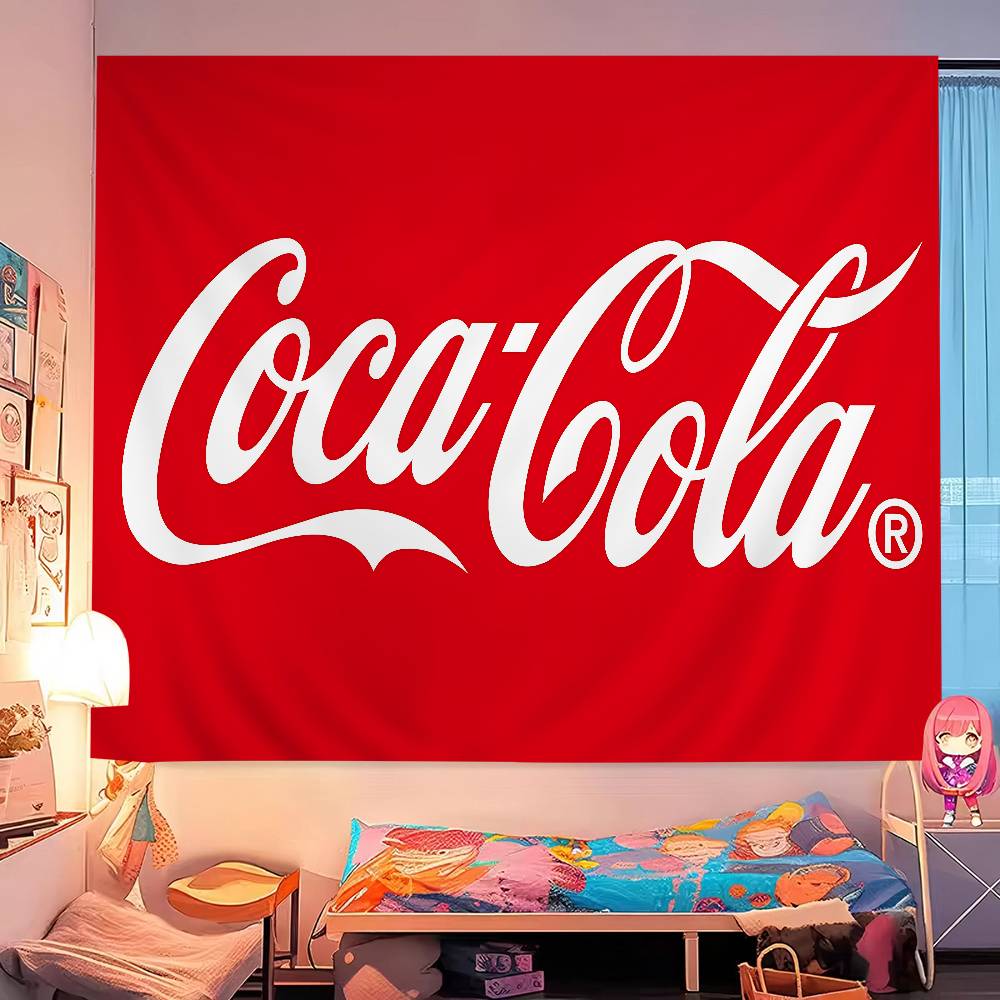 CCoca CCola Напечатанный Большой Настенный Гобелен Дешевый Хиппи Настенный Подвес Бохо Настенные Гобелены Мандала INS Домашний Декор