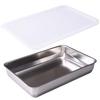 ERNEST In Size Stainless Steel Tray with Lid for a Favorite of Major [Made Japan] Deep, Square, 1/1 (Suitable Cooking), Restaurants, A-77519,