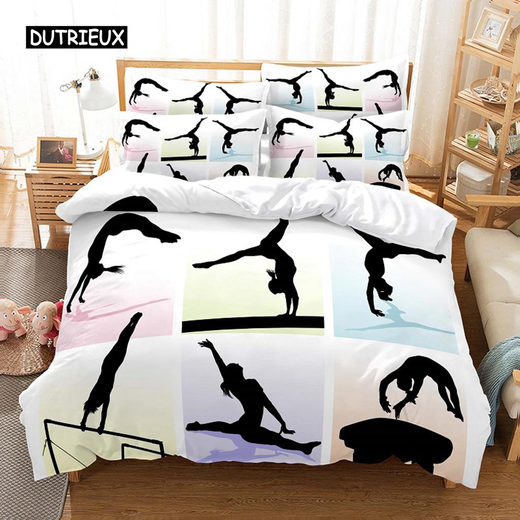 Yoga Pattern Bedding Set Duvet Cover Set 3d Bedding Digital Printing Bed Linen Queen Size Bedding Set Fashion Design