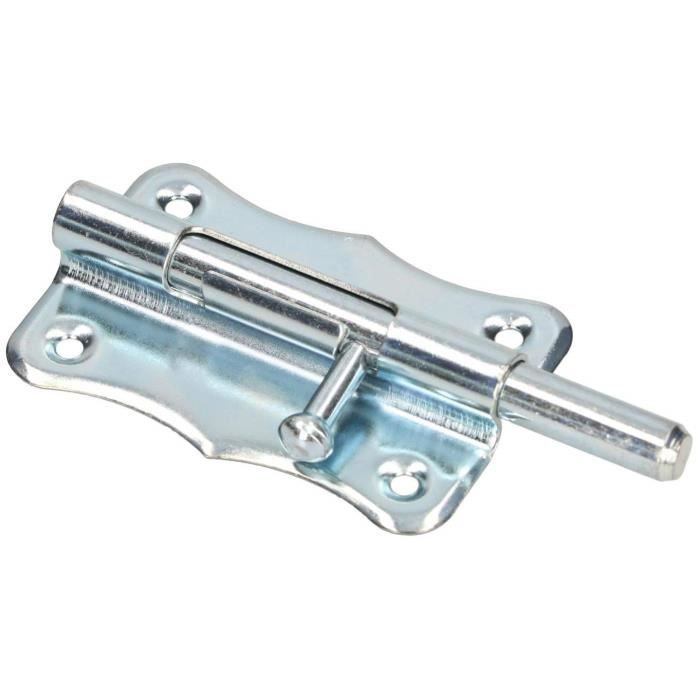 Verrou De Porte KOTARBAU Pêne Coulissant De Porte, De Meuble, Acier Robuste, Revêtement En Poudre, Montage Rapide, Argent, 75 Mm