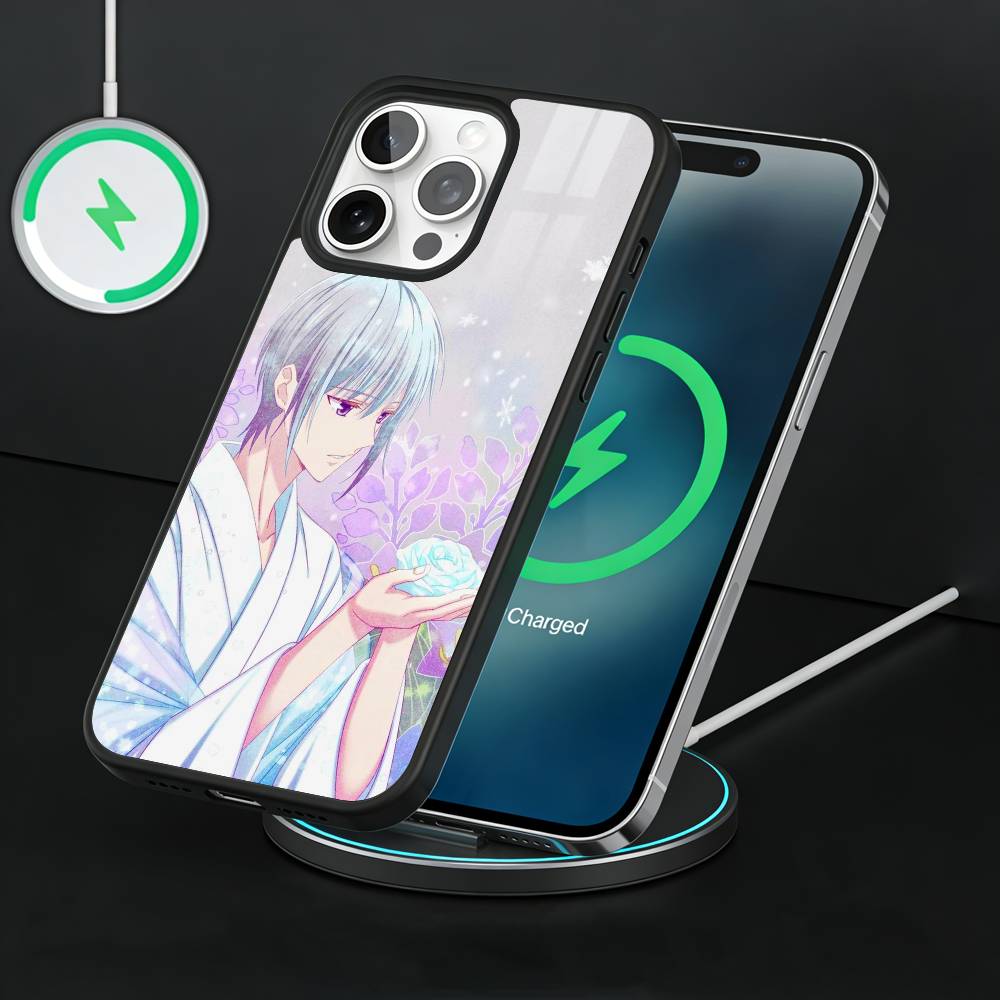 Чехол для телефона Аниме Фруктовый корзина Для iPhone17,16,15,14,13 Plus,Pro Max Магнитный Для Magsafe Беспроводная зарядка