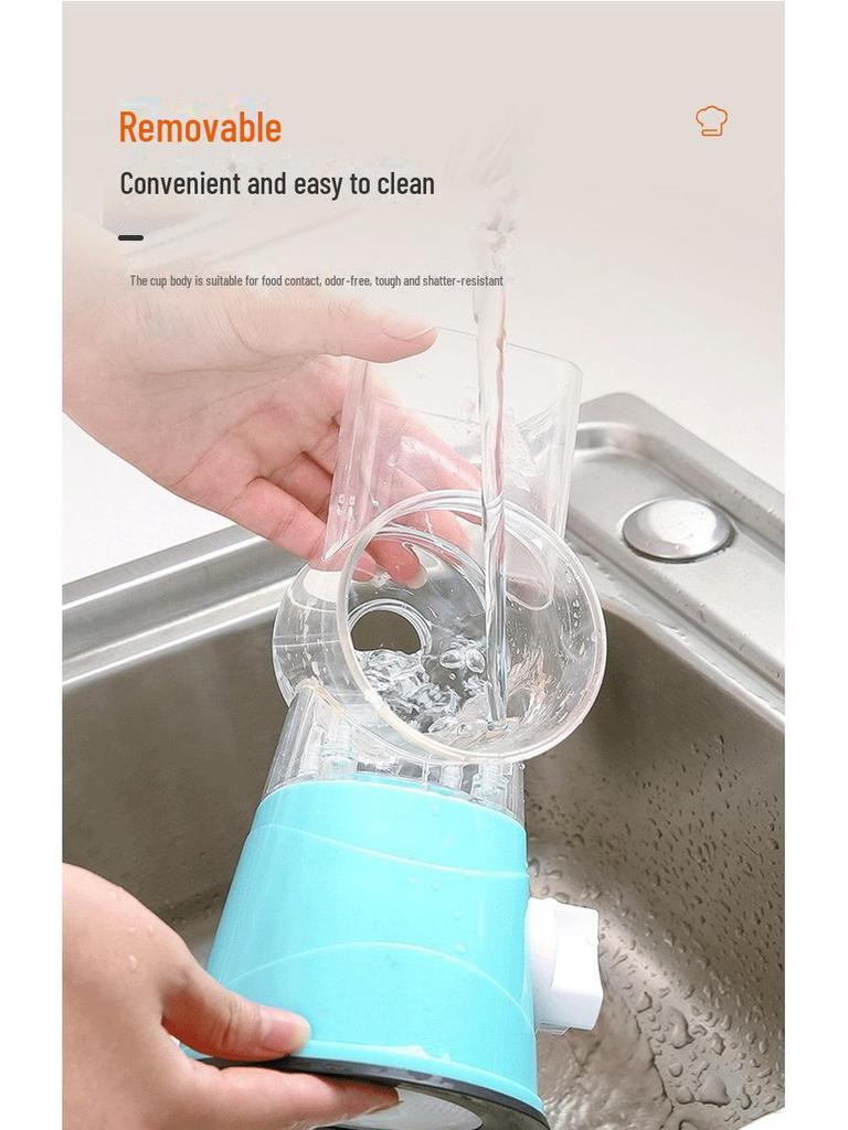 Multi-Function Hand-Cranked Vegetable Cutter and Grater