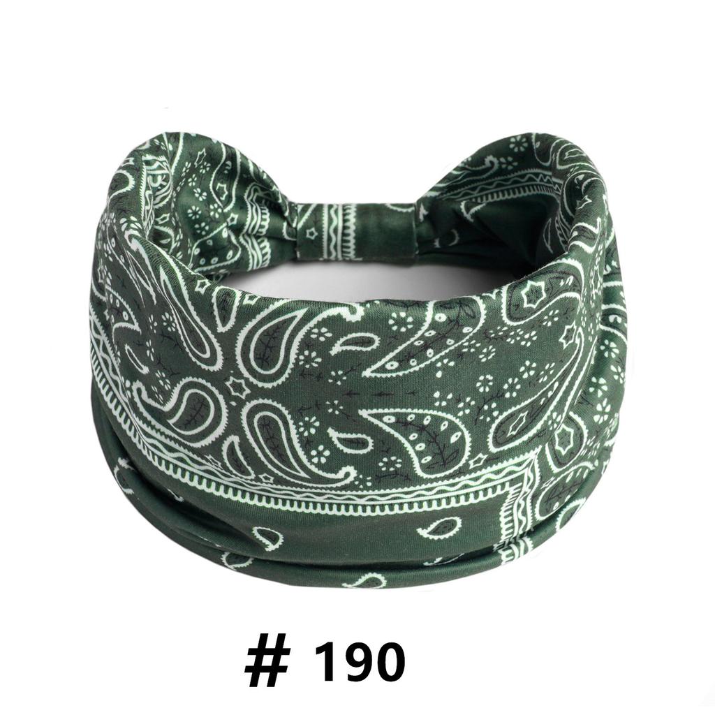 Boho Headbands Wide Knot Hair Scarf Floral Printed Hairband Elastic Turban Headwrap Stretch Head Bands Bandana Fashion Hair Accessories for Women