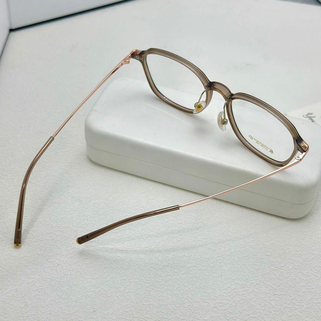 Сверхлегкая корейская титановая квадратная оправа для очков - Стильный мужской и женский вариант линз