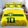Brazilian crest and number. Bedding sets Duvet cover sets Duvet covers Pillowcases(1 * Duvet Cover 2 * Pillowcases, without duvet insert)